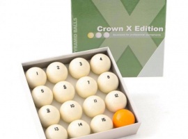 Комплект бильярдных шаров Crown X Edition 68 мм для русского бильярда. Стандартный размер шаров д...