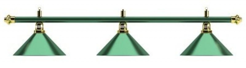 Светильник Allgreen 3 плафона, зеленый