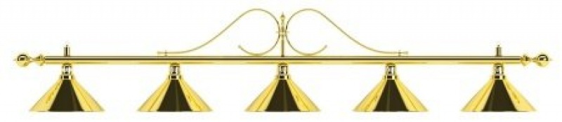 Светильник Classic 5 плафонов, золотистый